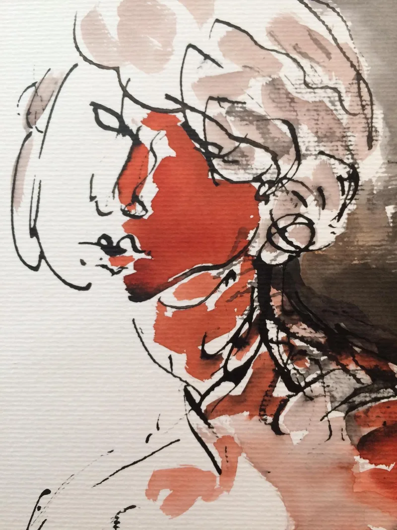 Portrait Drawing by Hans van den Eijnde