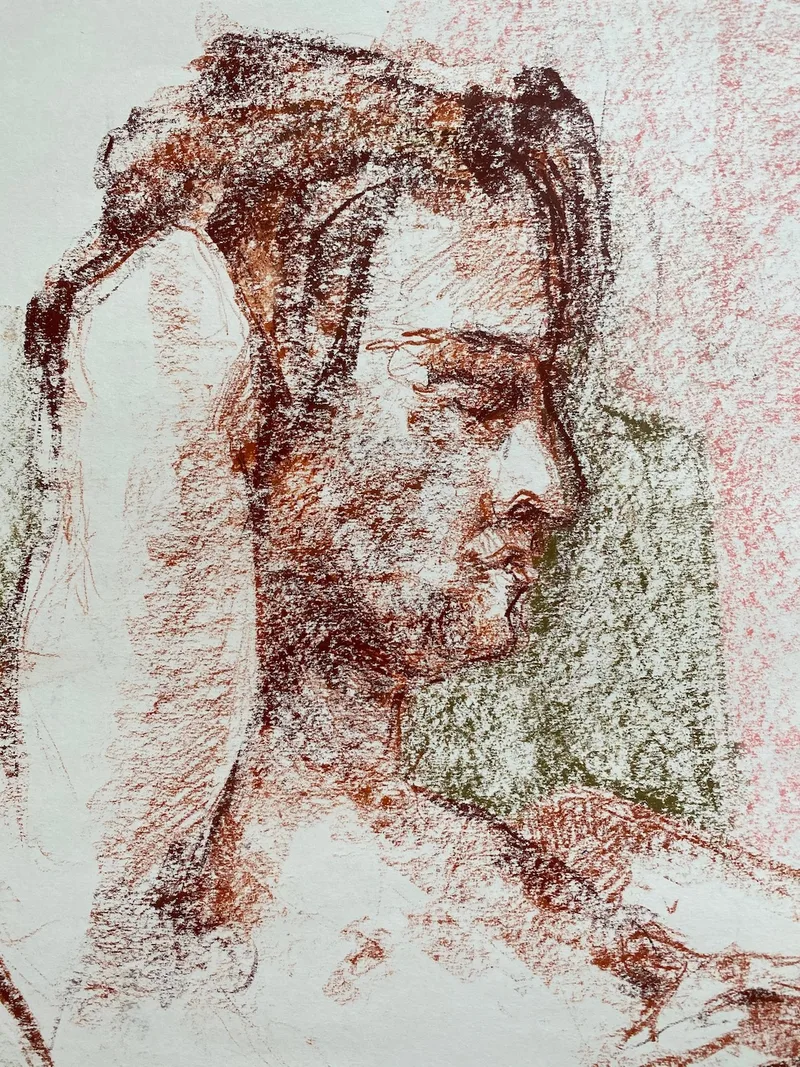 Portrait Drawing by Hans van den Eijnde