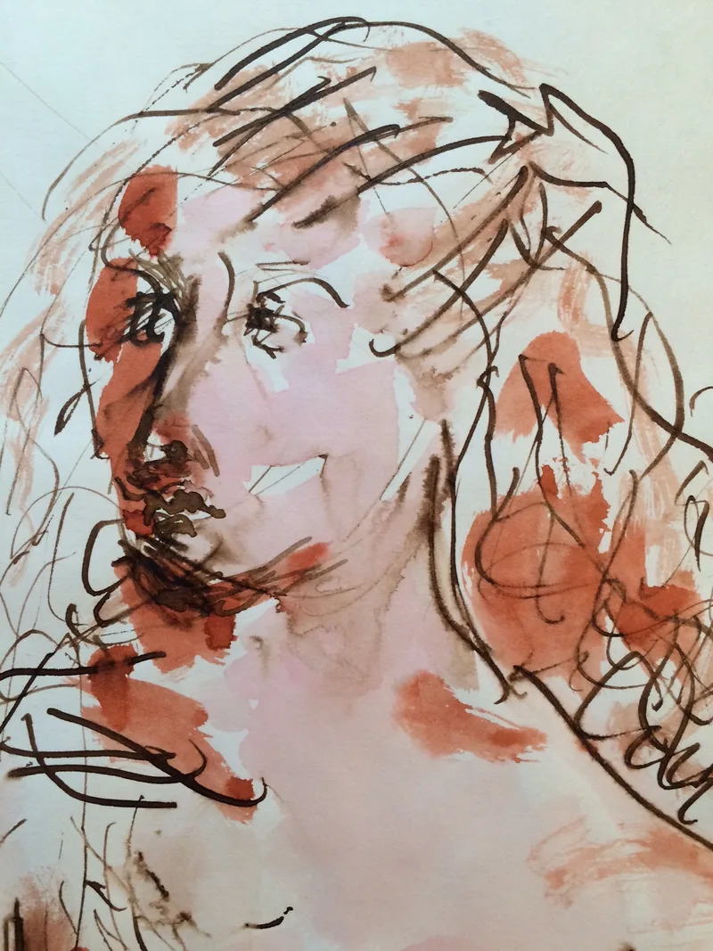 Portrait Drawing by Hans van den Eijnde