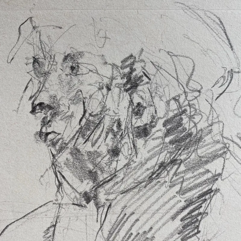 Portrait Drawing by Hans van den Eijnde
