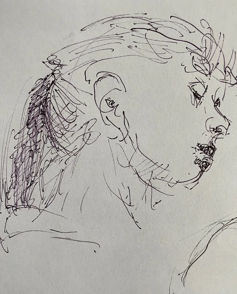 Portrait Drawing by Hans van den Eijnde