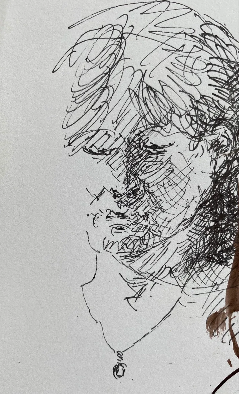 Portrait Drawing by Hans van den Eijnde
