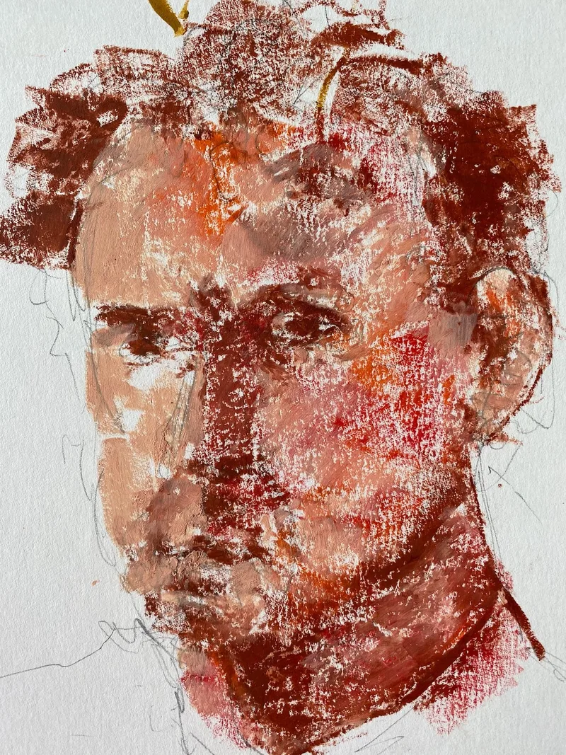 Portrait Drawing by Hans van den Eijnde
