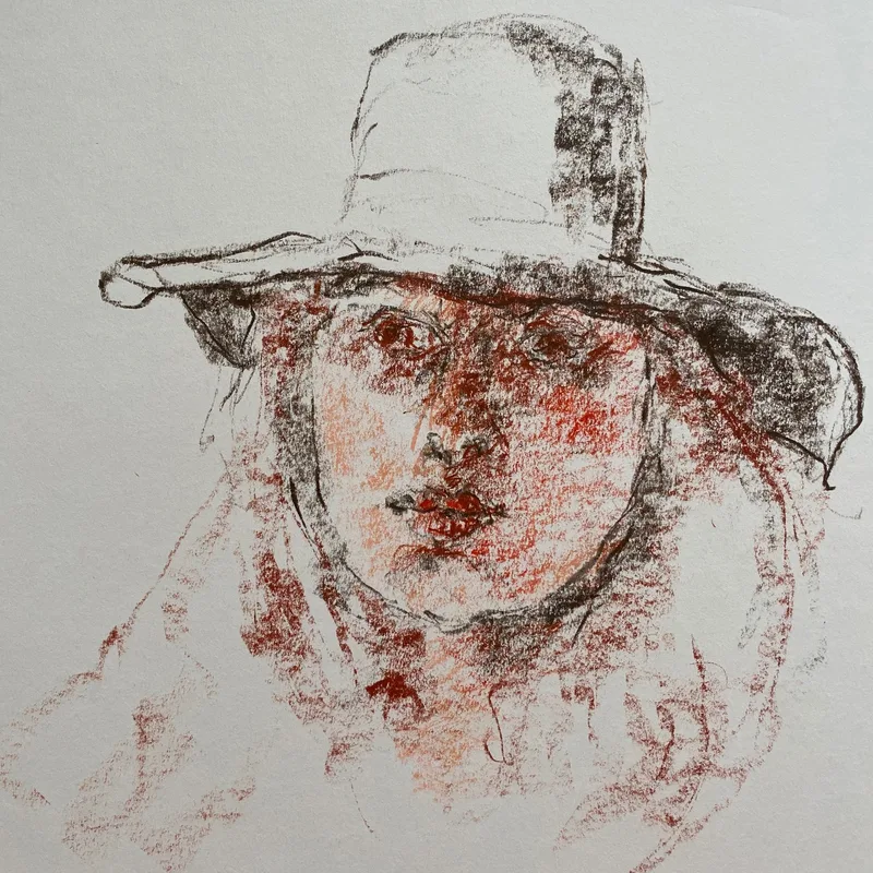 Portrait Drawing by Hans van den Eijnde