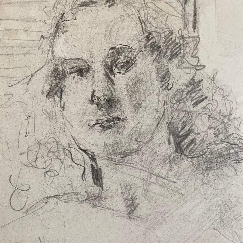 Portrait Drawing by Hans van den Eijnde