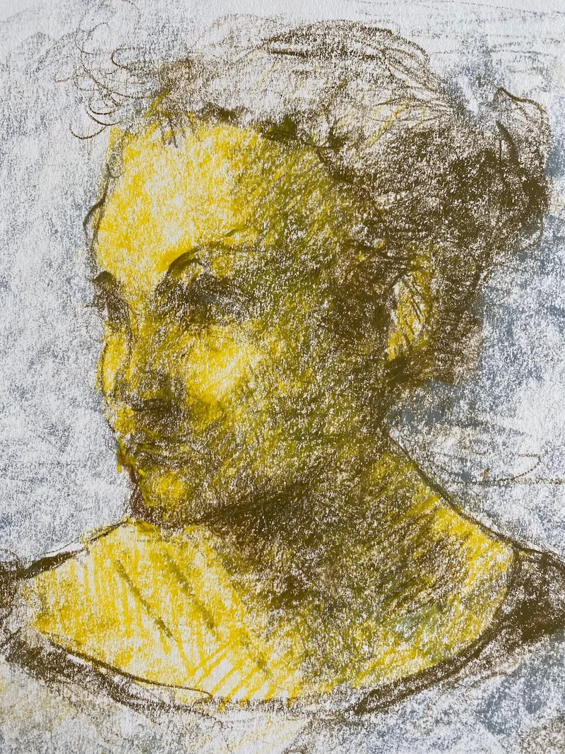 Portrait Drawing by Hans van den Eijnde