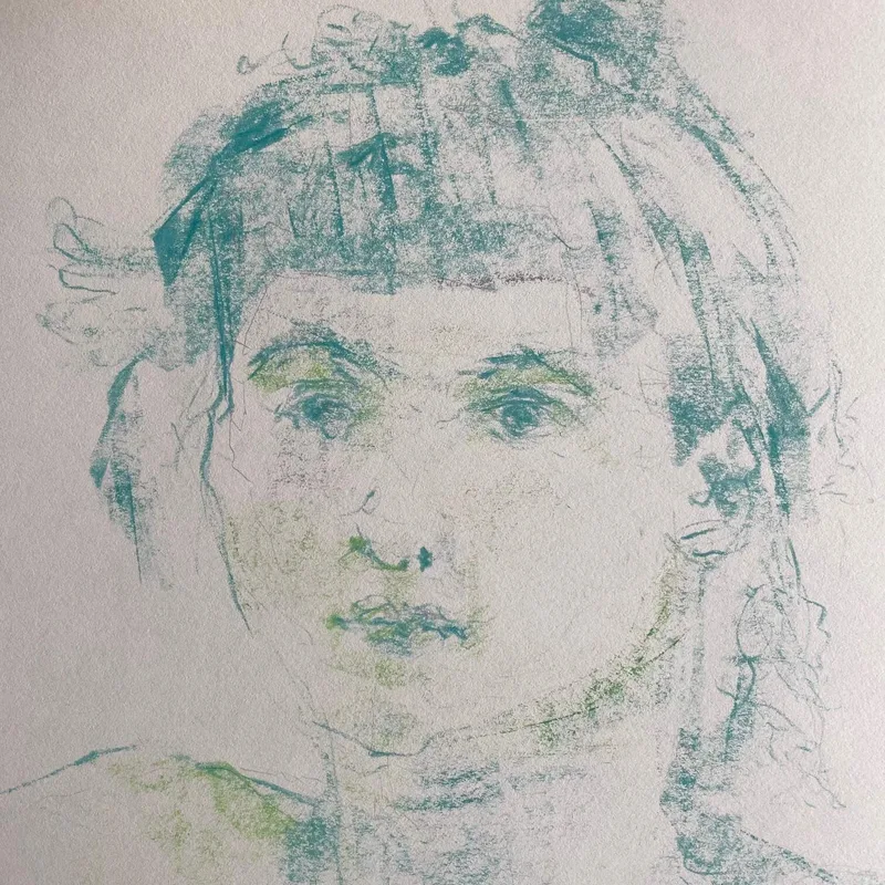 Portrait Drawing by Hans van den Eijnde
