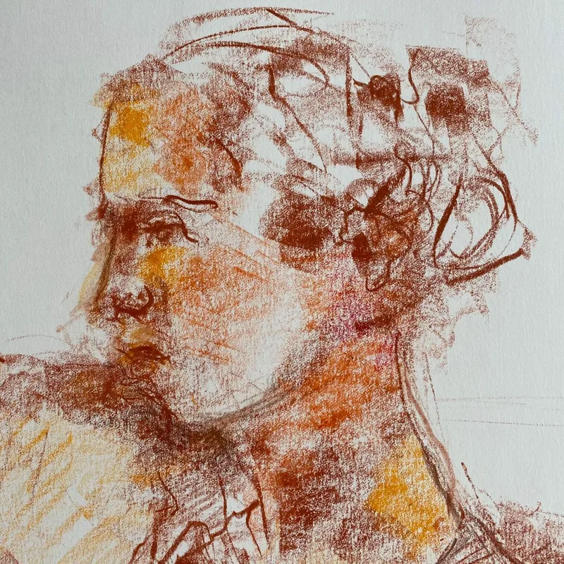 Portrait Drawing by Hans van den Eijnde