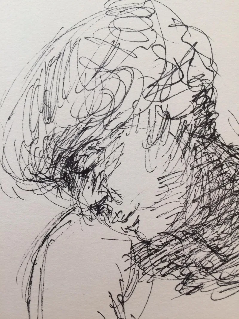 Portrait Drawing by Hans van den Eijnde