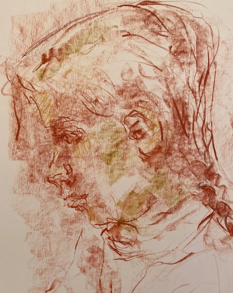 Portrait Drawing by Hans van den Eijnde